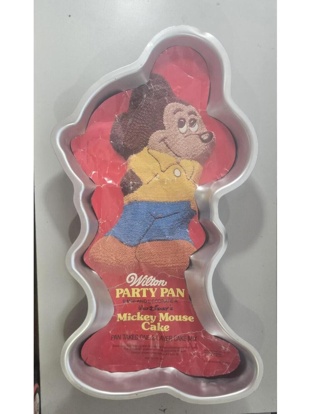 Wilton Party Pan Mickey Mouse Cake Mold 2105-3905 Vtg
